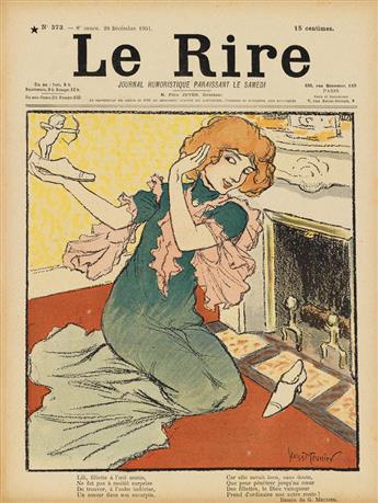 VARIOUS ARTISTS. LE RIRE & LE SOURIRE. Six bound volumes. 1896-1903. Each approximately 12x10 inches, 31x26 cm.